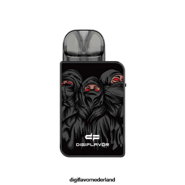 Digiflavor U pod-kit ninja donker XBHX57 - Digiflavor Nederland