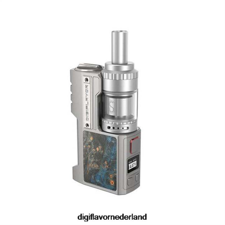 Digiflavor Z1 SBS kit met sirene 3 gta zilvergrijs steekhout XBHX112 - Digiflavor Vape