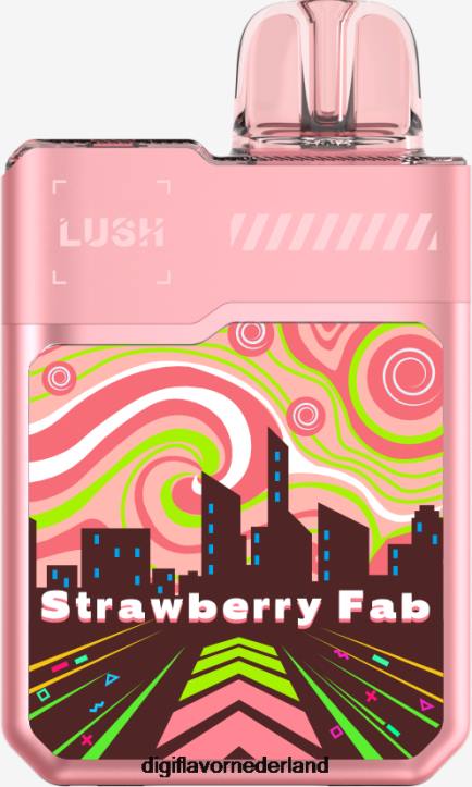 Digiflavor Geekbar LUSH wegwerpartikelen aardbei fantastisch XBHX2 - Digiflavor Vape